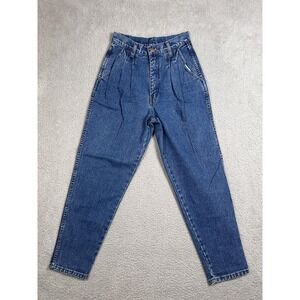 Vintage Bill Blass Jeans Womens 8 High Rise Pleated Tapered Leg Hong Kong 90s